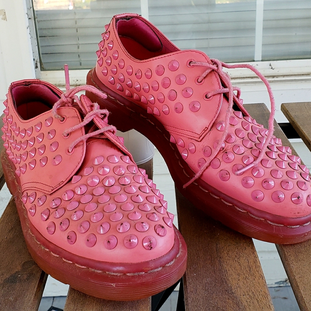 ULTRA RARE Doc Marten Pink Spike Loafer